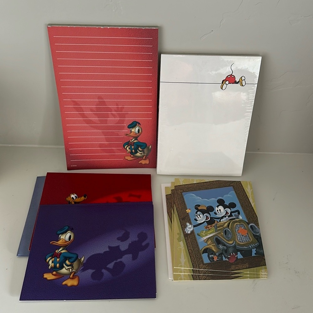 Cute Vintage Disney Notecard and Stationary Bundle
